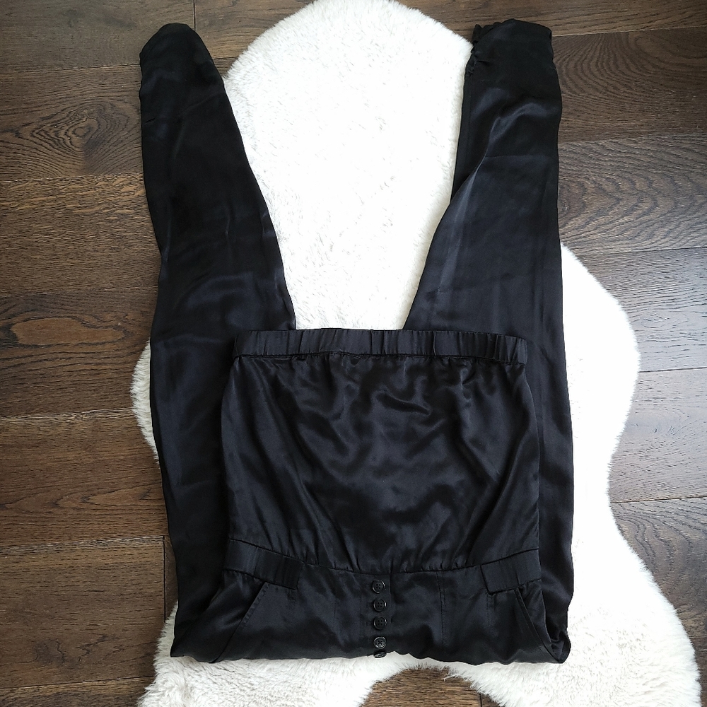 Vintage Juicy Couture Y2K Silk Minimilist Cargo Catsuit - Picture 2 of 10